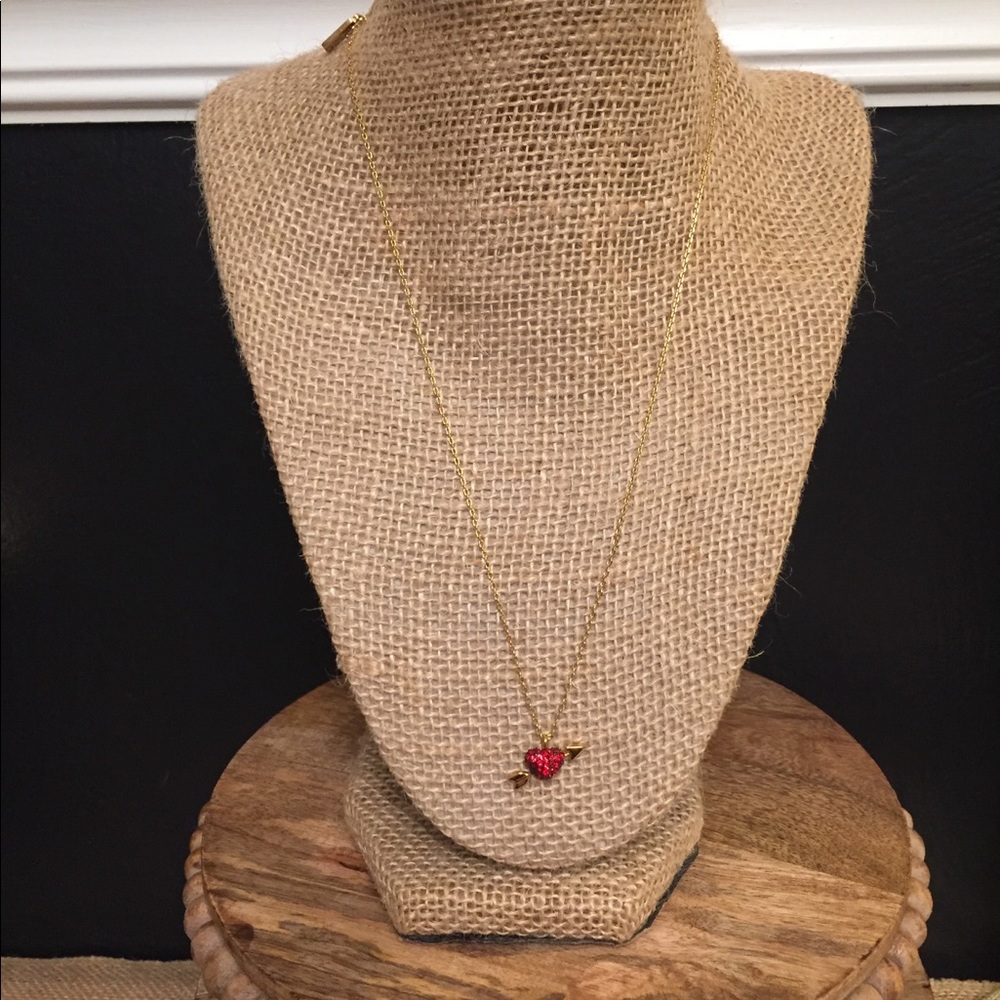 Kate Spade heart & arrow necklace